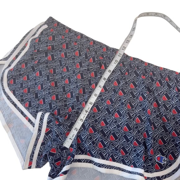 Champion Women Athletic Shorts Double Dry Moisture-Wicking SZ XL Monogram print - Picture 10 of 12